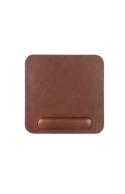 LONDO (MS-6) DERİ MOUSE PAD BİLEK DESTEKLİ RAHATLATICI SÜNGERLİ - KAHVERENGİ