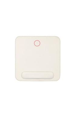 LONDO (MS-30) DERİ MOUSE PAD BİLEK DESTEKLİ RAHATLATICI SÜNGERLİ - BEYAZ