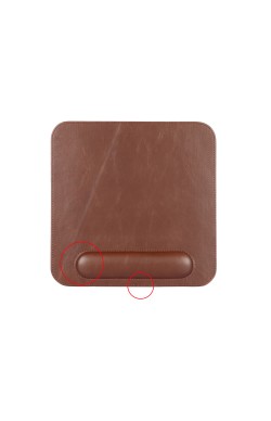 LONDO (MS-40) DERİ MOUSE PAD BİLEK DESTEKLİ RAHATLATICI SÜNGERLİ - KAHVERENGİ