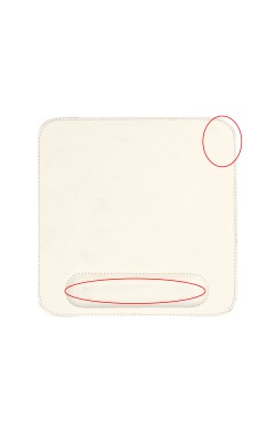 LONDO (MS-914) DERİ MOUSE PAD BİLEK DESTEKLİ RAHATLATICI SÜNGERLİ - BEYAZ