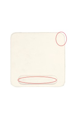 LONDO (MS-900) DERİ MOUSE PAD BİLEK DESTEKLİ RAHATLATICI SÜNGERLİ - BEYAZ