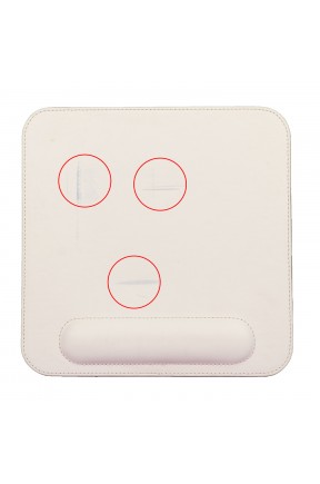 LONDO (PAX-27) DERİ MOUSE PAD BİLEK DESTEKLİ RAHATLATICI SÜNGERLİ - BEYAZ