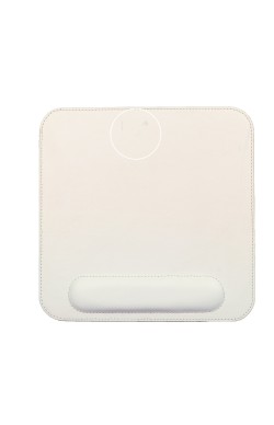 LONDO (PAX-39) DERİ MOUSE PAD BİLEK DESTEKLİ RAHATLATICI SÜNGERLİ - BEYAZ