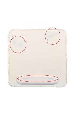 LONDO (PAX-41) DERİ MOUSE PAD BİLEK DESTEKLİ RAHATLATICI SÜNGERLİ - BEYAZ