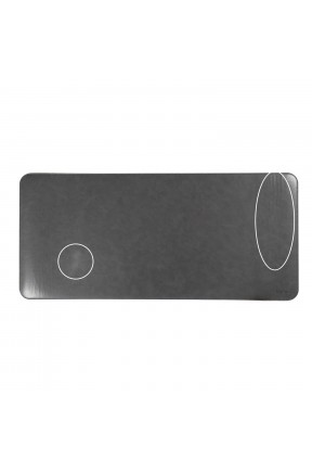 LONDO (MXL-33) XL SUNİ DERİ MOUSEPAD - GRİ