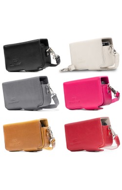 MegaGear Canon PowerShot SX740 HS, SX730 HS, Canon S110, SX260, SX280 / Panasonic ZS25, ZS20, ZS7, DMC-TZ10, DMC-TZ30, DMC-TZ35, LX7 / Nikon Coolpix P330, / Sony DSC-HX55, DSC-HX-50V / Sony Cyber-Shot Dsc-Rx100 VI Suni Deri Fotoğraf Makinesi Kılıfı