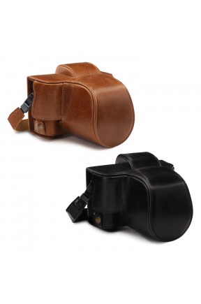 MegaGear Fujifilm X-T100 Gerçek Deri Fotoğraf Makinesi Kılıfı