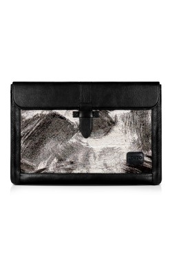 LONDO Hakiki Deri MacBook Pro ve Air Uyumlu 13.3/13 inç Kılıf - Siyah