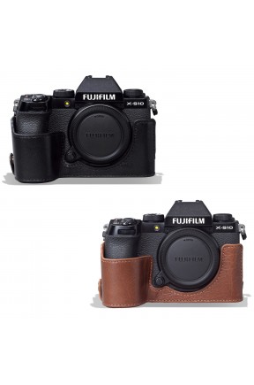 MegaGear Fujifilm X-S10 Tek Dip Hakiki Deri Fotoğraf Makinesi Kılıfı 