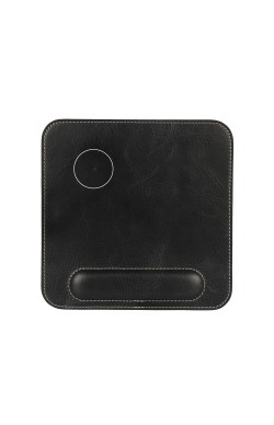 LONDO (MD147) HAKİKİ DERİ MOUSE PAD BİLEK DESTEKLİ RAHATLATICI SÜNGERLİ - SİYAH