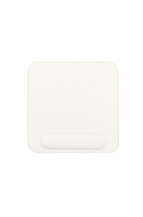 LONDO (MS-101) DERİ MOUSE PAD BİLEK DESTEKLİ RAHATLATICI SÜNGERLİ - BEYAZ