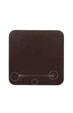 LONDO ( MS174 ) DERİ MOUSE PAD BİLEK DESTEKLİ RAHATLATICI SÜNGERLİ - KAHVERENGİ