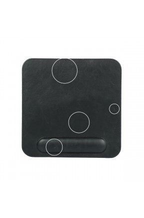 LONDO ( MS180 ) DERİ MOUSE PAD BİLEK DESTEKLİ RAHATLATICI SÜNGERLİ - SİYAH
