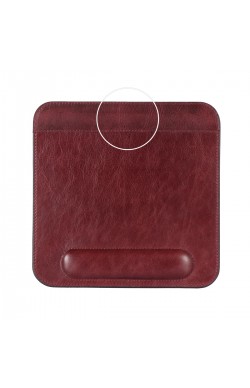 LONDO ( MS186 ) HAKİKİ DERİ MOUSE PAD BİLEK DESTEKLİ RAHATLATICI SÜNGERLİ - BORDO