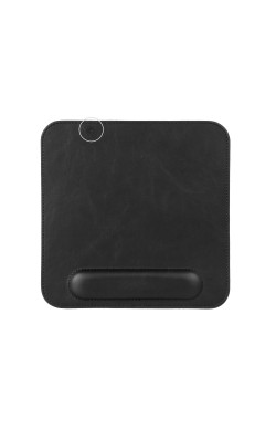 LONDO (MS254) DERİ MOUSE PAD BİLEK DESTEKLİ RAHATLATICI SÜNGERLİ - SİYAH