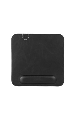 LONDO (MS254) DERİ MOUSE PAD BİLEK DESTEKLİ RAHATLATICI SÜNGERLİ - SİYAH