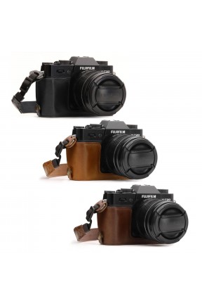 MegaGear Fujifilm X-T30, X-T20, X-T10  (Tek Dip) Deri Fotoğraf Makinesi Kılıfı