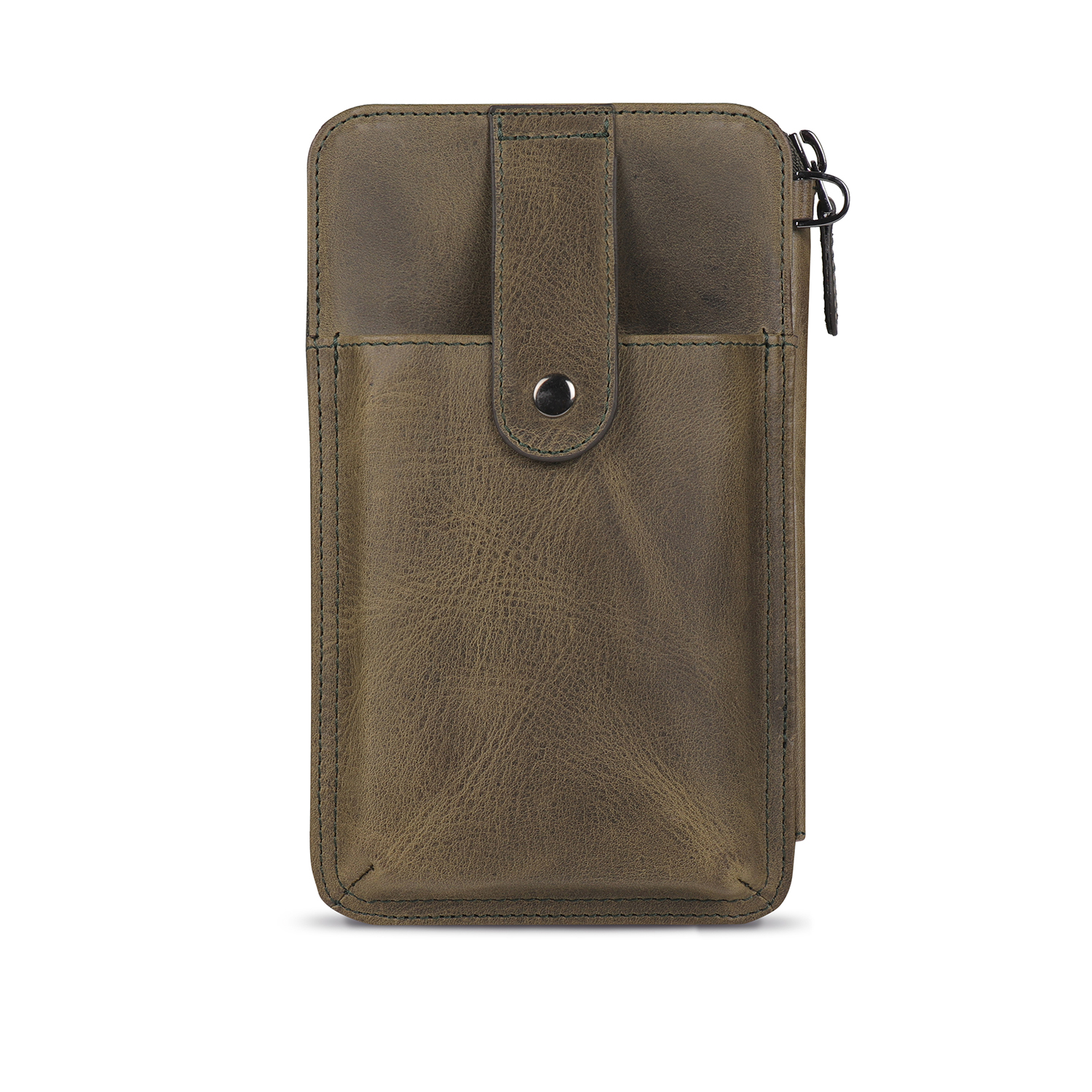 Otto Angelino OTTANA Handtasche Echtleder - Unisex Organizer 19,5cm