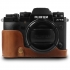 MegaGear Fujifilm X-T3 (18-55mm) Gerçek Deri Fotoğraf Makinesi Kılıfı