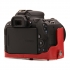 Megagear Canon SL2 Kiss X9 200D(18-55mm) Suni Deri Fotoğraf Makinesi Kılıfı