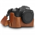 MegaGear Canon EOS R, RA Tek Dip Hakiki Deri Fotoğraf Makinesi Kılıfı