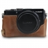 MegaGear Panasonic Lumix DC-LX100 II Tek Dip Hakiki Deri Fotoğraf Makinesi Kılıfı