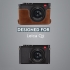 MegaGear Leica Q2, M10 Hakiki Deri Fotoğraf Makinesi Kılıfı (Tek Dip)