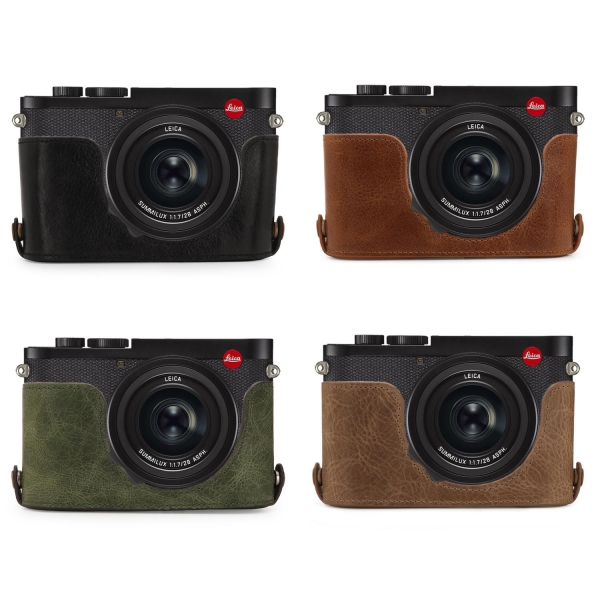 MegaGear Leica Q2, M10 Hakiki Deri Fotoğraf Makinesi Kılıfı (Tek Dip)