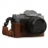 MegaGear Fujifilm X-T200 Dip Gerçek Deri Fotoğraf Makinesi Kılıfı