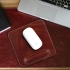 LONDO Hakiki Deri Mouse Pad Bilek Destekli Rahatlatıcı Süngerli