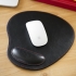 LONDO Oval Deri Mousepad - Bilek Destekli - Rahatlatıcı Süngerli 