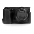 MegaGear Sony ZV-E10 ile Uyumlu Gerçek Deri Yarım Fotoğraf Makinesi Kılıfı