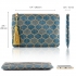 Otto Angelino Otantik Tasarım Kadın El Çantası Clutch - Mavi Damla