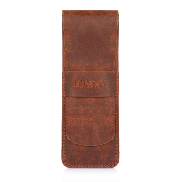 LONDO (KAL-397) HAKİKİ DERİ KALEMLİK - CAMEL