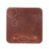 LONDO (MD-826) HAKİKİ DERİ MOUSE PAD BİLEK DESTEKLİ RAHATLATICI SÜNGERLİ - KAHVERENGİ