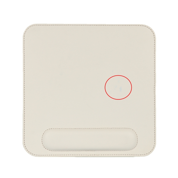 LONDO (MS-912) DERİ MOUSE PAD BİLEK DESTEKLİ RAHATLATICI SÜNGERLİ - BEYAZ