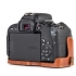 MegaGear Canon T7i 760D Kiss X9i 8000D için Gerçek Deri Fotoğraf Makinesi Kılıfı
