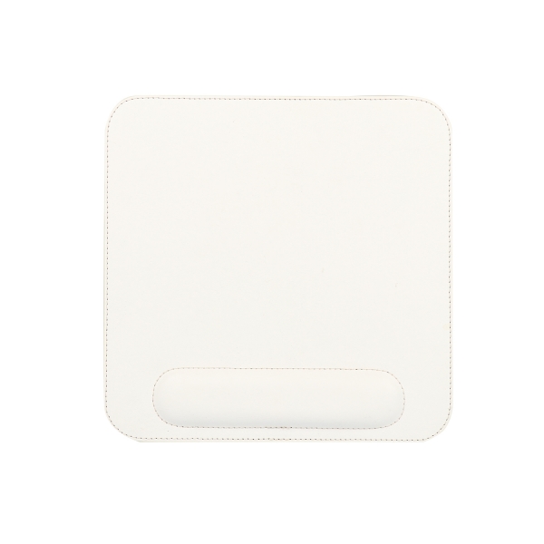 LONDO (MS-101) DERİ MOUSE PAD BİLEK DESTEKLİ RAHATLATICI SÜNGERLİ - BEYAZ