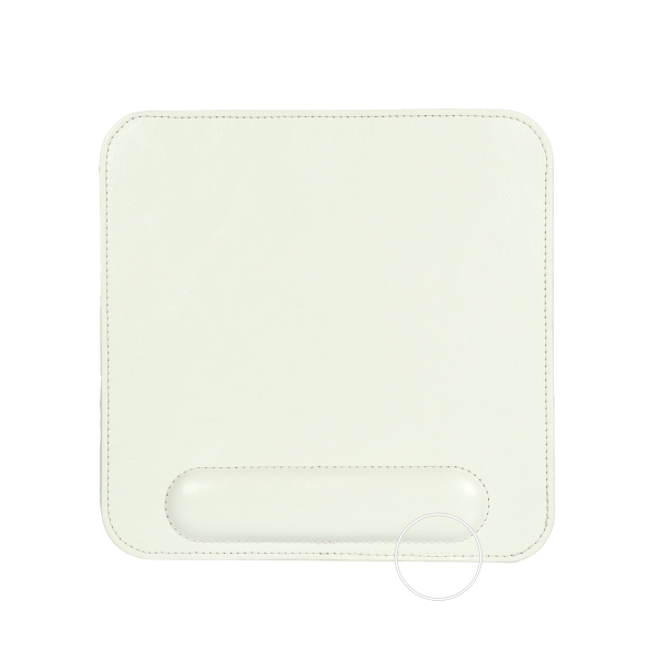 LONDO ( MS223 ) DERİ MOUSE PAD BİLEK DESTEKLİ RAHATLATICI SÜNGERLİ - Beyaz