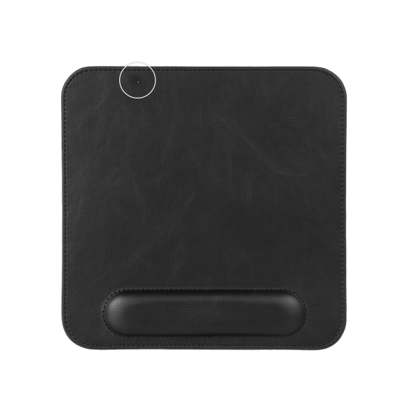 LONDO (MS254) DERİ MOUSE PAD BİLEK DESTEKLİ RAHATLATICI SÜNGERLİ - SİYAH