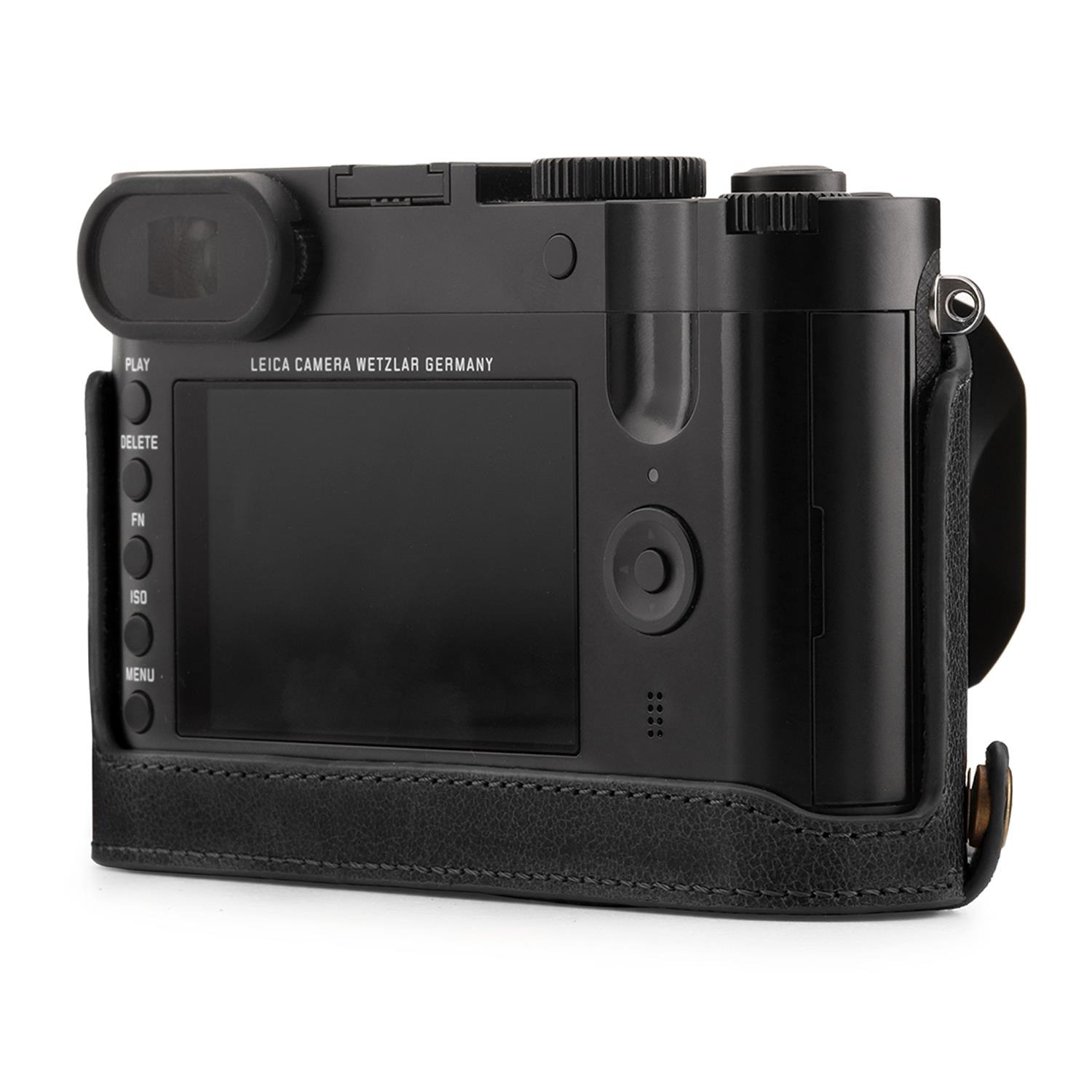 Megagear Leica Q (Typ 116) (Tek Dip) Hakiki Deri Fotoğraf Makinesi