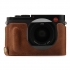 Megagear  Leica Q (Typ 116) (Tek Dip) Hakiki Deri Fotoğraf Makinesi Kılıfı