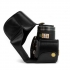 MegaGear Nikon Coolpix P610, P530, P520 Suni Deri Fotoğraf Makinesi Kılıfı
