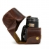 MegaGear Nikon Coolpix P610, P530, P520 Suni Deri Fotoğraf Makinesi Kılıfı