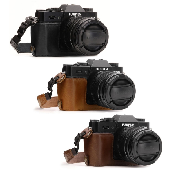 MegaGear Fujifilm X-T30, X-T20, X-T10  (Tek Dip) Deri Fotoğraf Makinesi Kılıfı